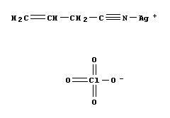 Molecular Structure of 110197-41-6 (Silver(1+), (3-butenenitrile)-, perchlorate)